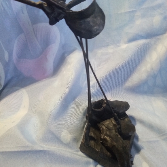 EXCEPTIONAL MARK HOPKINS CAST BRONZE GOLF SCULPTURE "CLUBS" - Picture 10 of 13